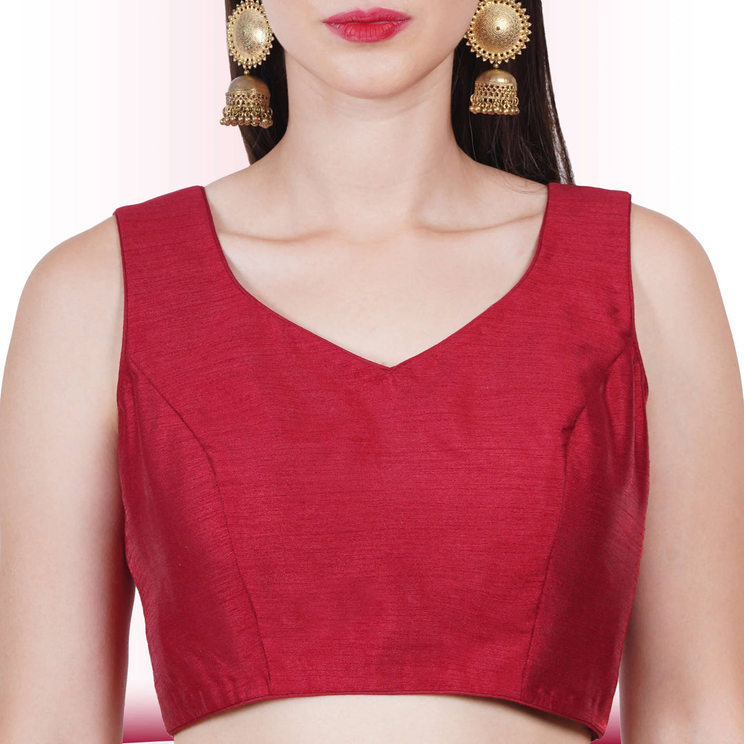 Brocade Lehenga for Wedding Guests - Maroon - Chiro's By Jigyasa