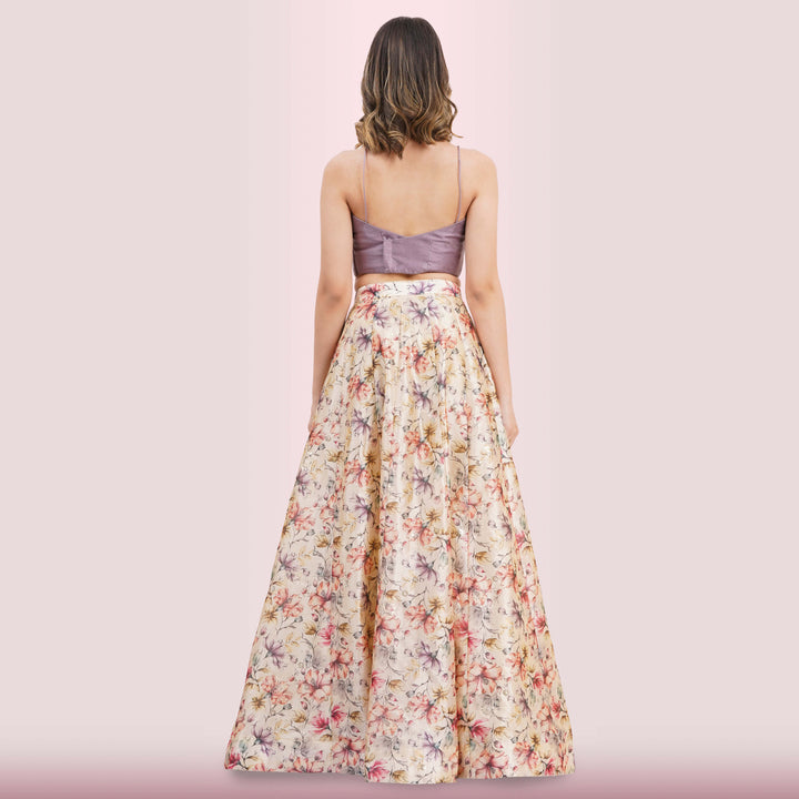 Custom Designed Floral Lehenga from Chiro's by Jigyasa