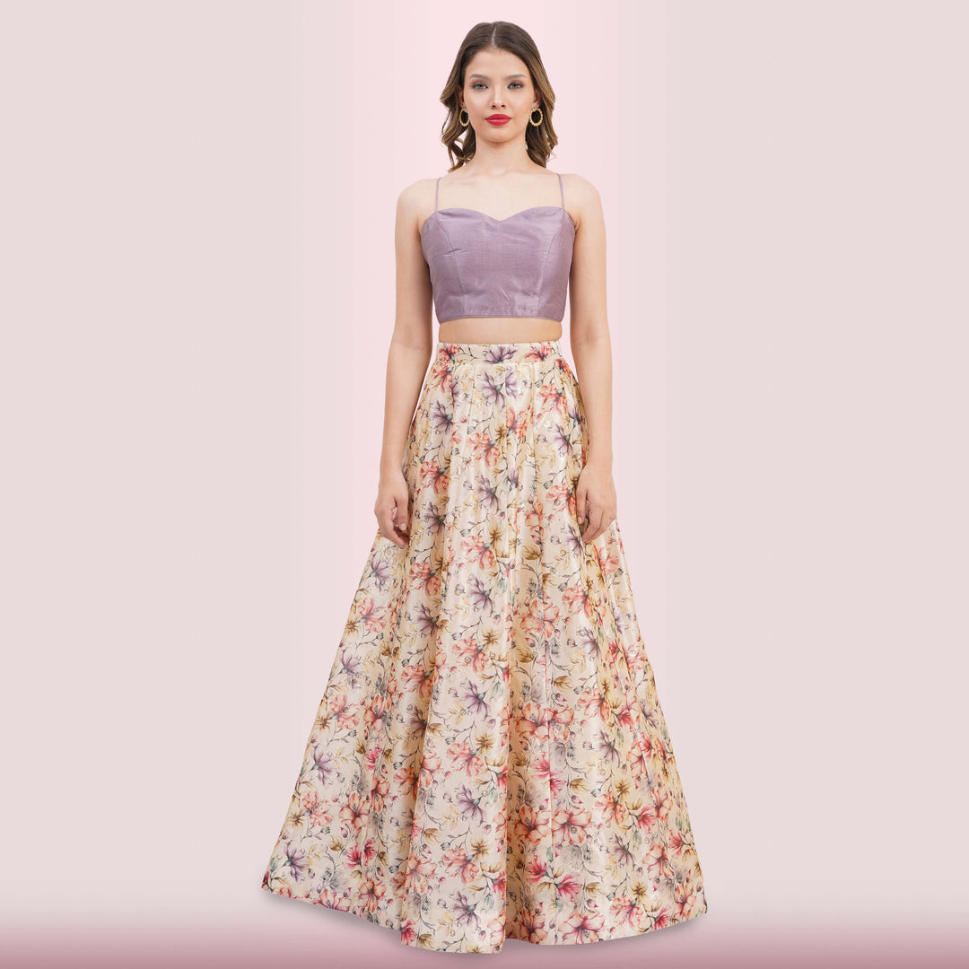 Custom Designed Floral Lehenga from Chiro's by Jigyasa