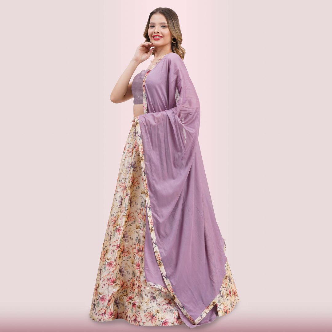 Custom Designed Floral Lehenga from Chiro's by Jigyasa