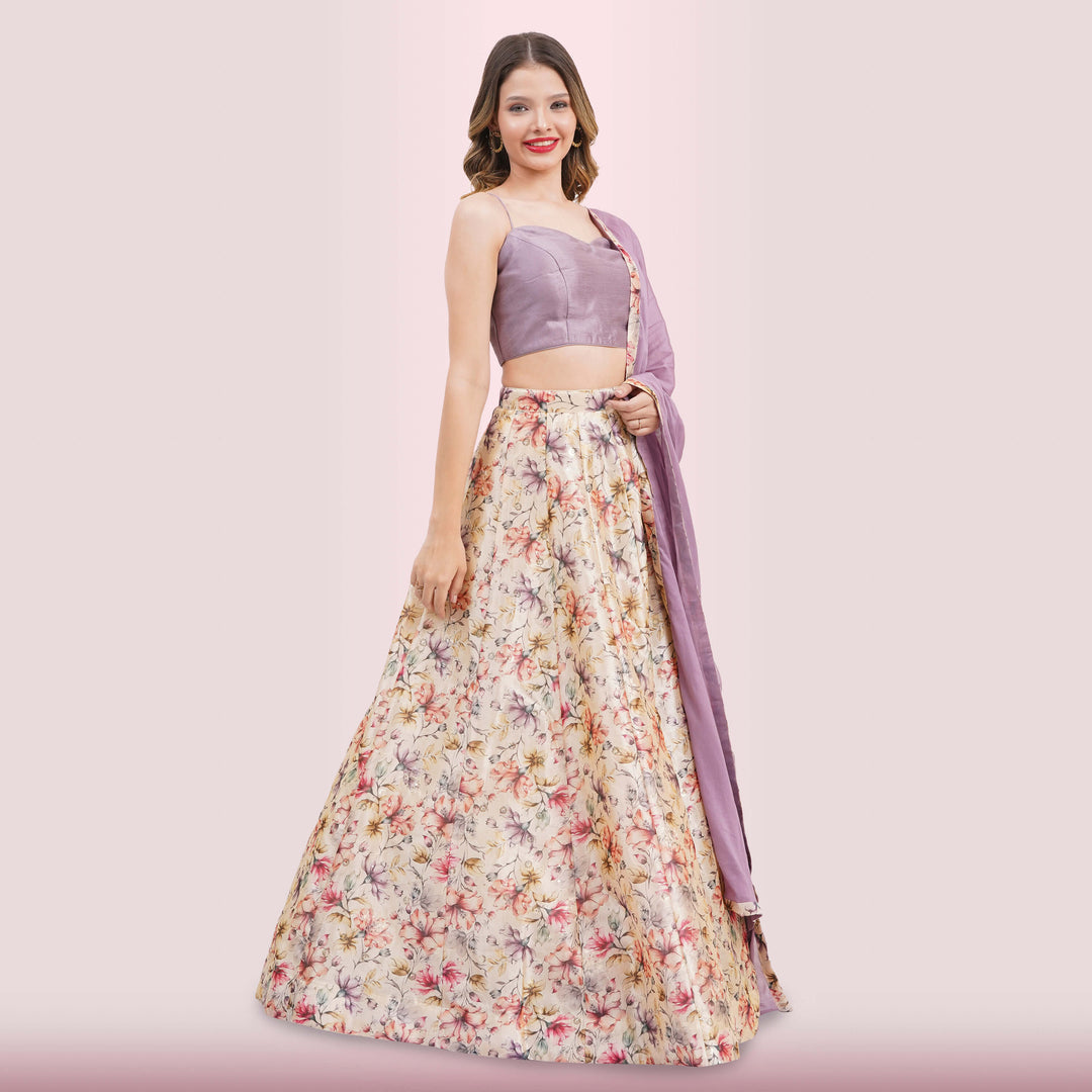 Custom Designed Floral Lehenga from Chiro's by Jigyasa