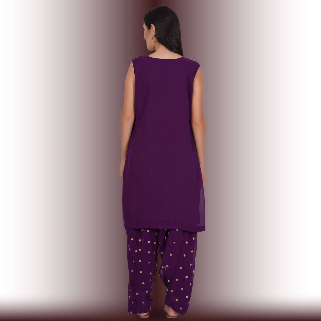 Georgette Patiala Dress - Chiro's By Jigyasa