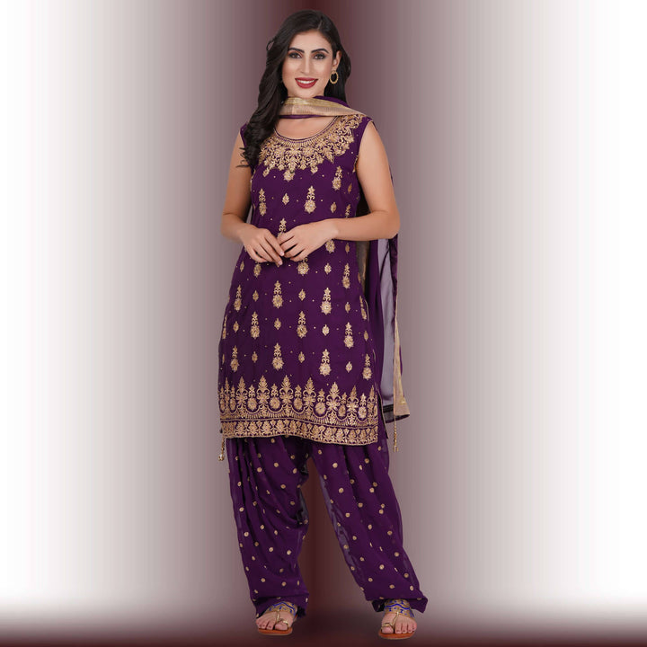 Georgette Patiala Dress - Chiro's By Jigyasa
