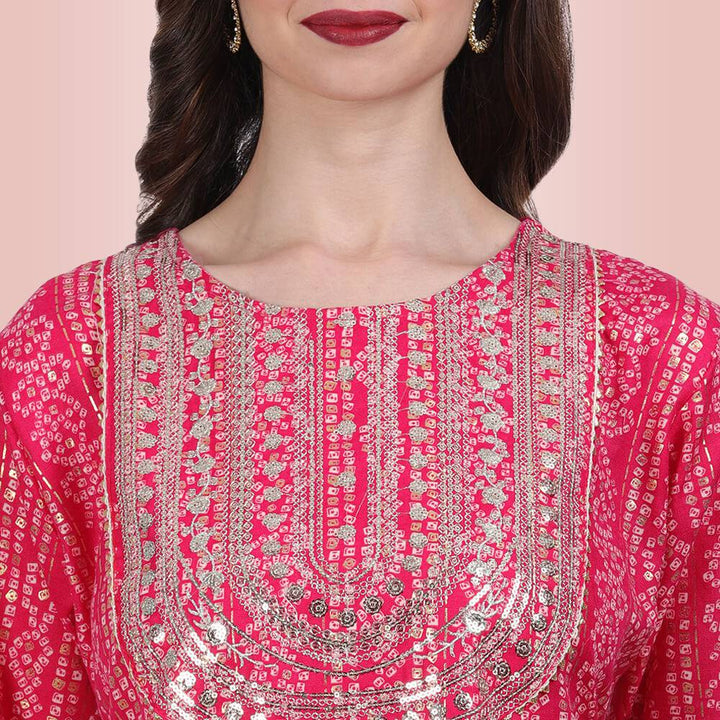 Printed Rayon Indian dress