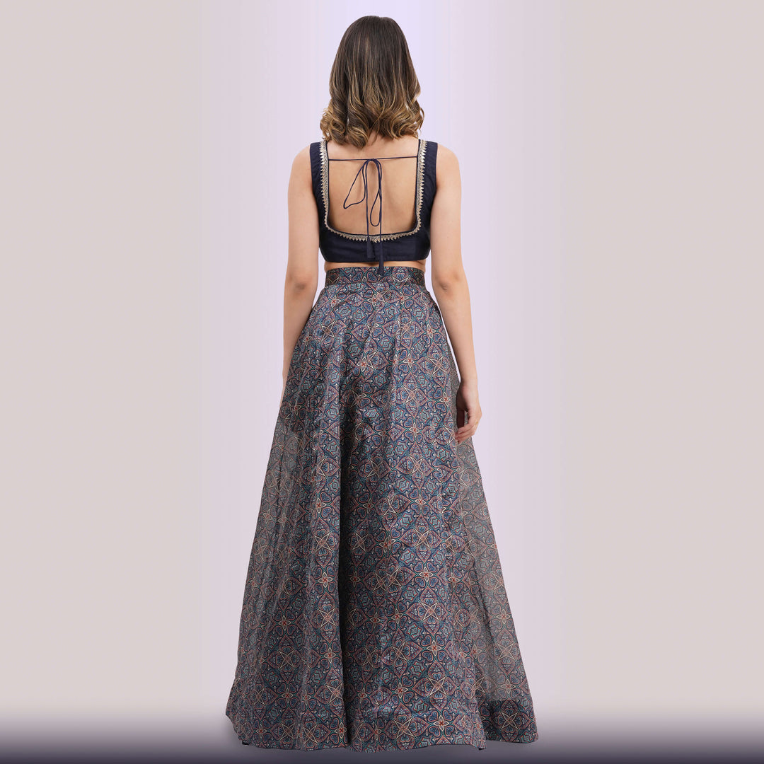 NavyBlueGeometricLehengaCholiSetforpartiesbyChirosbyJigyasa_1