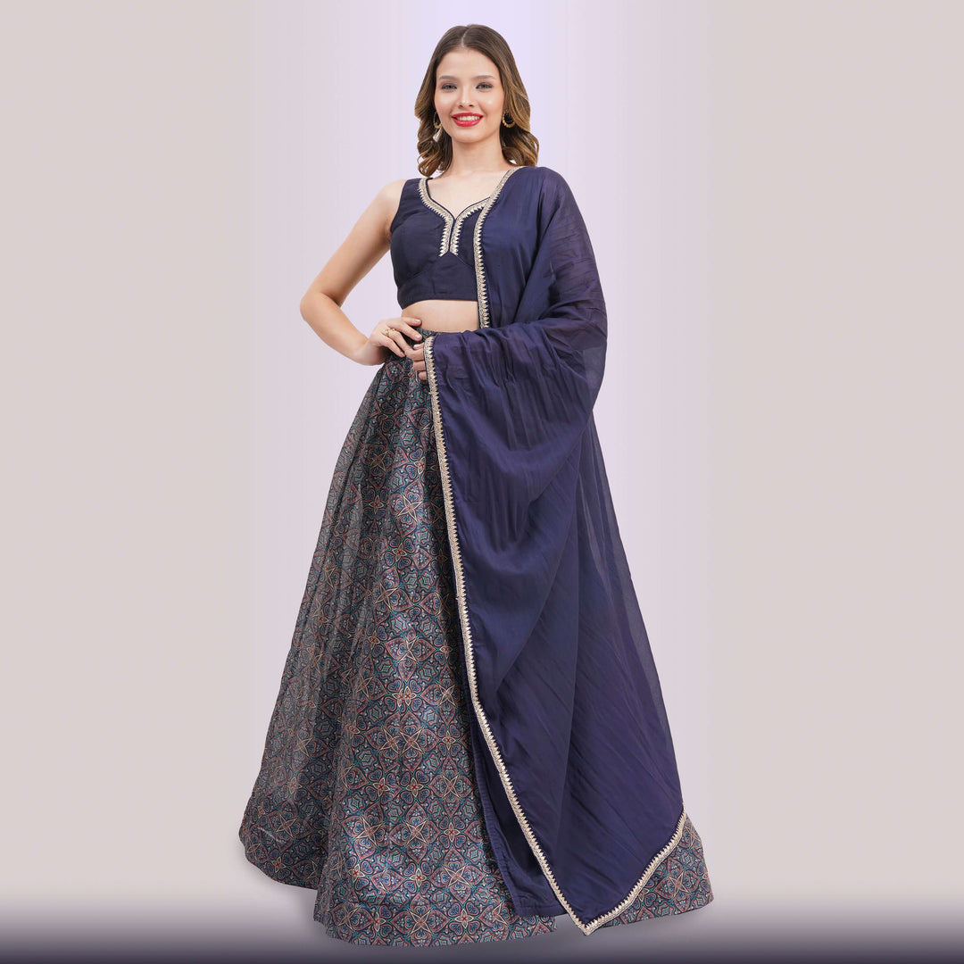 NavyBlueGeometricLehengaCholiSetforpartiesbyChirosbyJigyasa_1