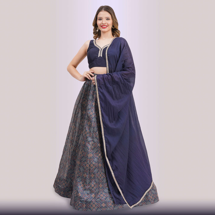 NavyBlueGeometricLehengaCholiSetforpartiesbyChirosbyJigyasa_1