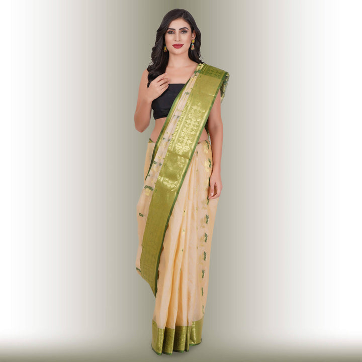 Tussar Silk Sarees with Multicolor Butti - Chiro's By Jigyasa