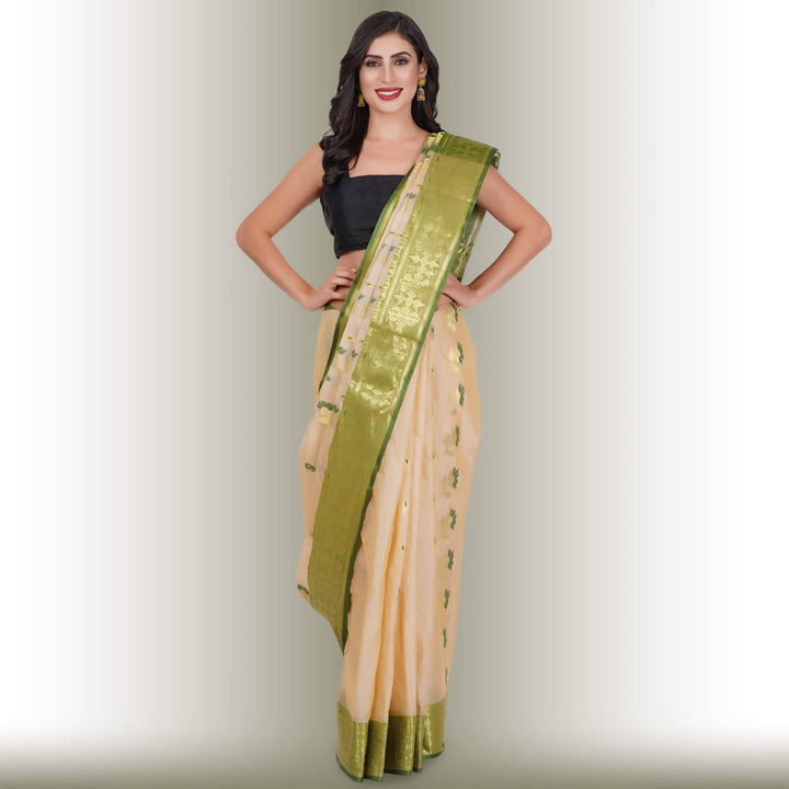 Tussar Silk Sarees with Multicolor Butti - Chiro's By Jigyasa