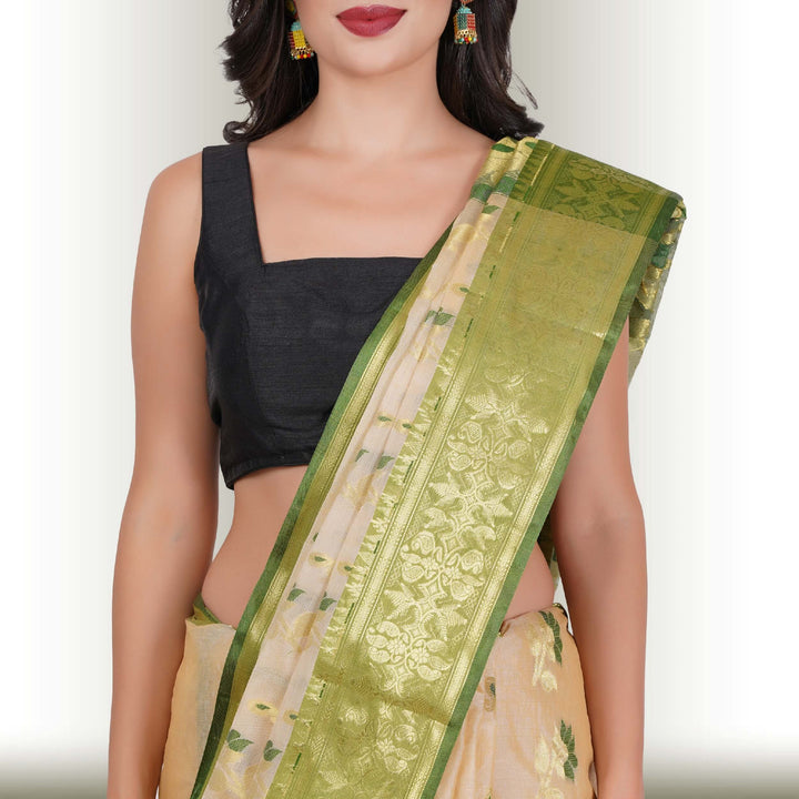 Tussar Silk Sarees with Multicolor Butti - Chiro's By Jigyasa