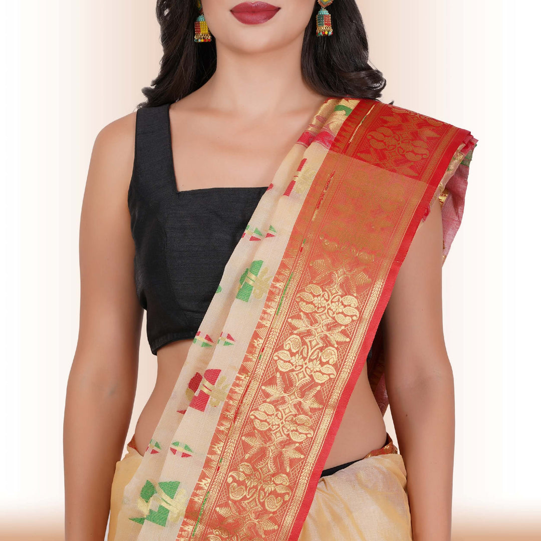 Tussar Silk Sarees with Multicolor Butti - Chiro's By Jigyasa
