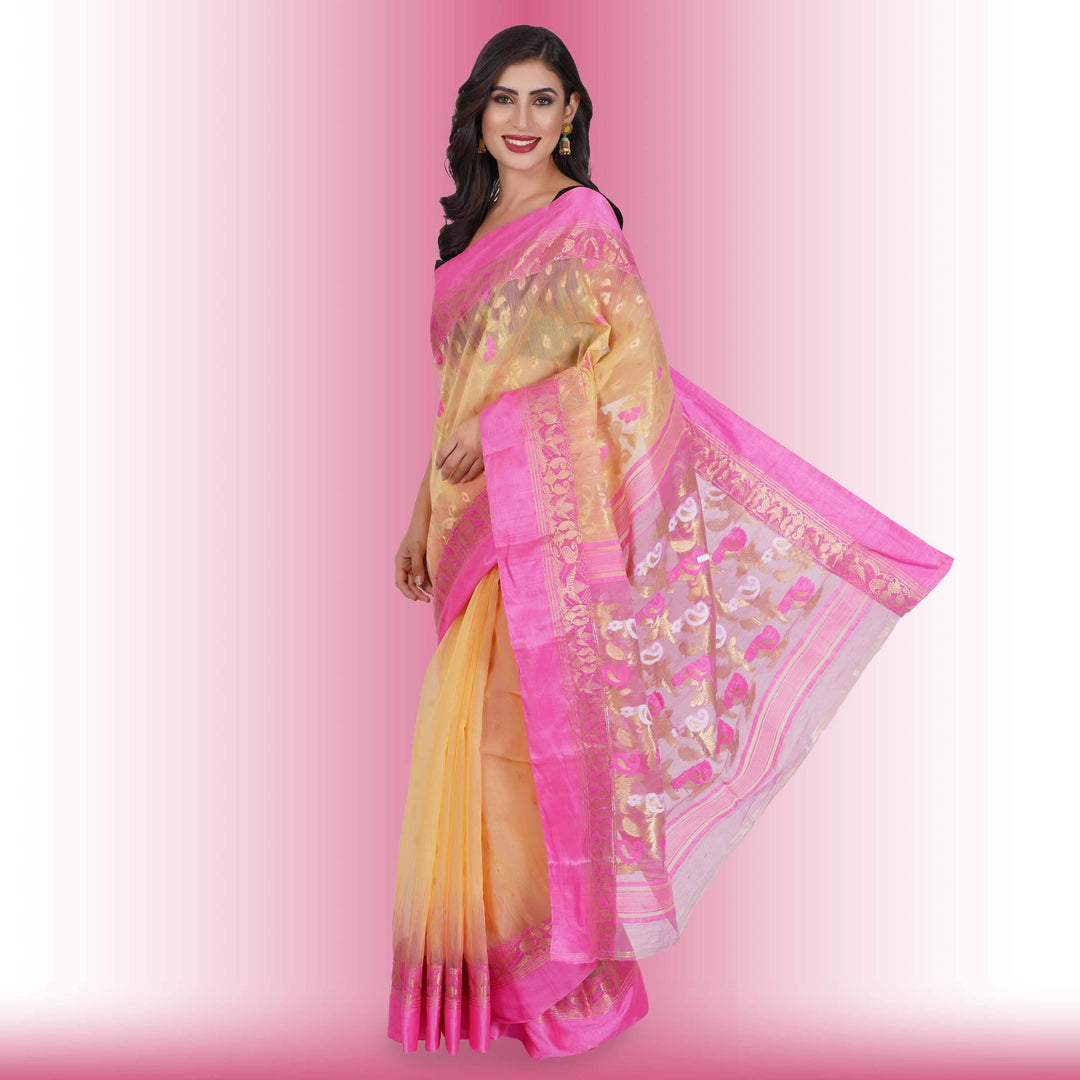 Tussar Silk Sarees with Multicolor Butti - Chiro's By Jigyasa