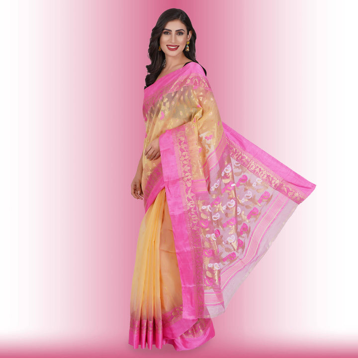 Tussar Silk Sarees with Multicolor Butti - Chiro's By Jigyasa
