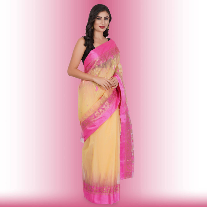 Tussar Silk Sarees with Multicolor Butti - Chiro's By Jigyasa