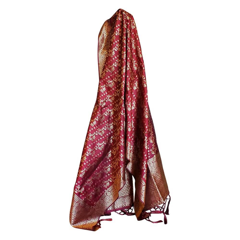 Banarasi Dupatta - Maroon