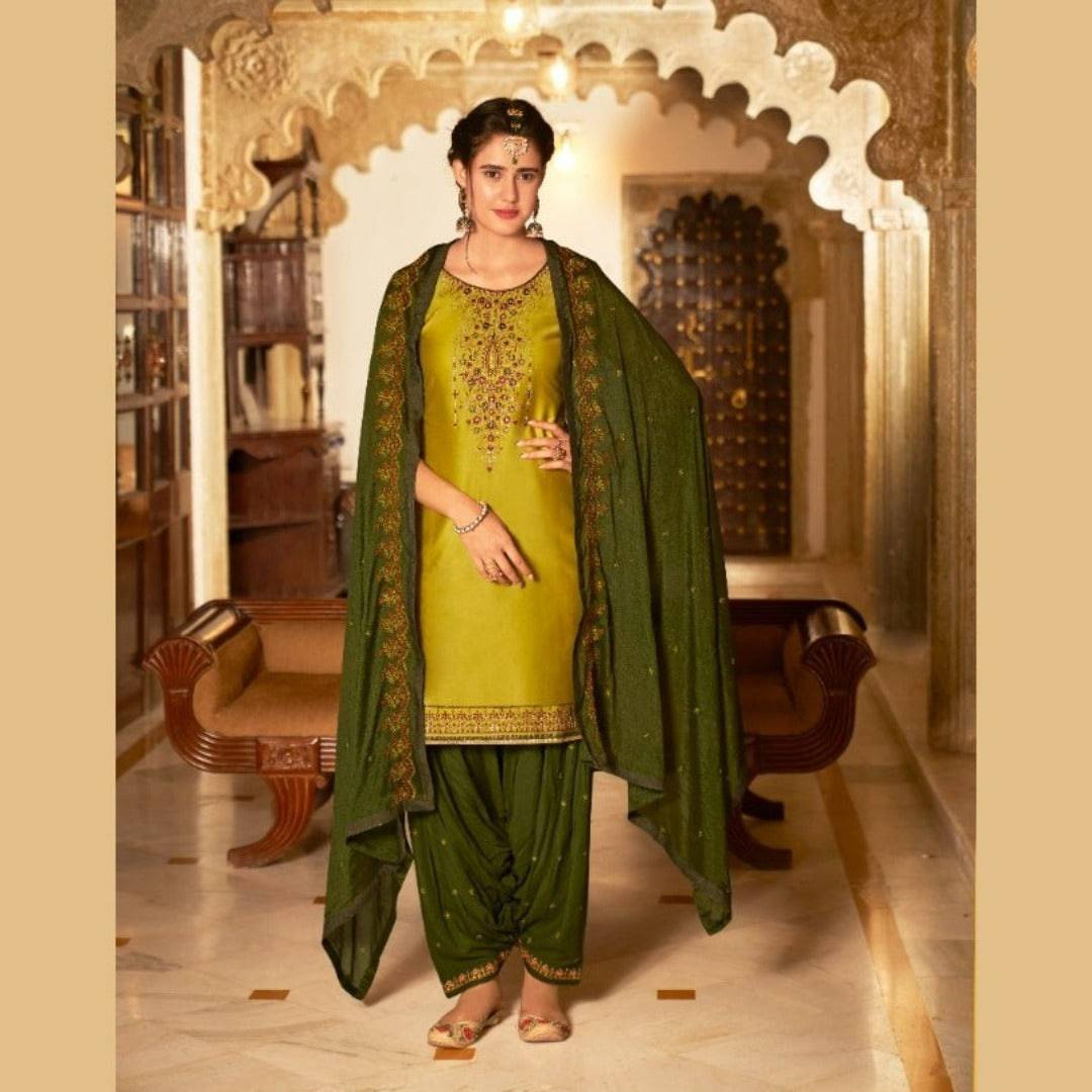 Limegreen Patiala Suit