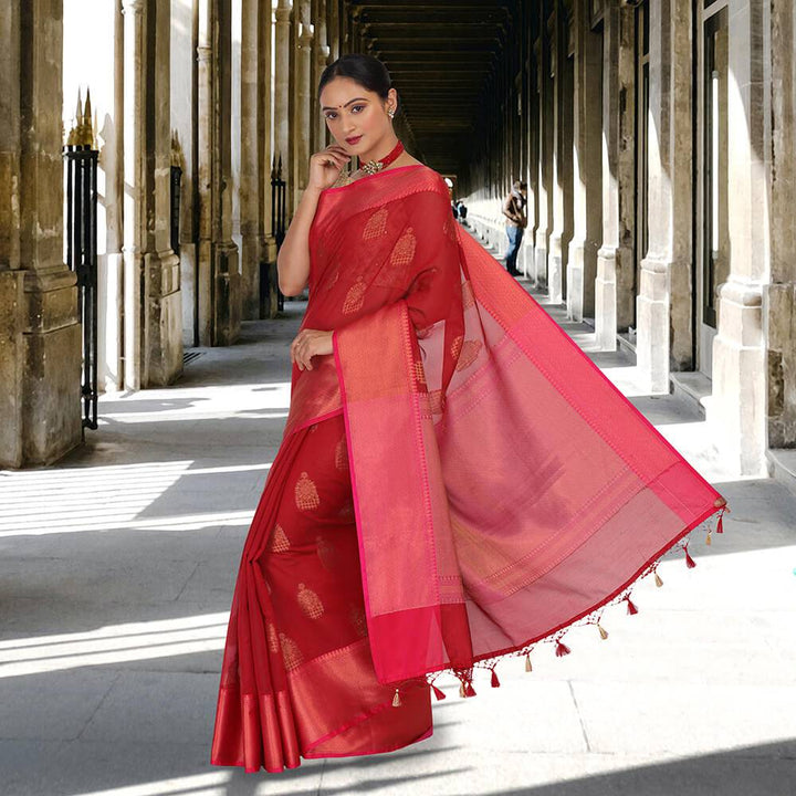 Monica Silk Banarasi saree with Jhumka Weaving