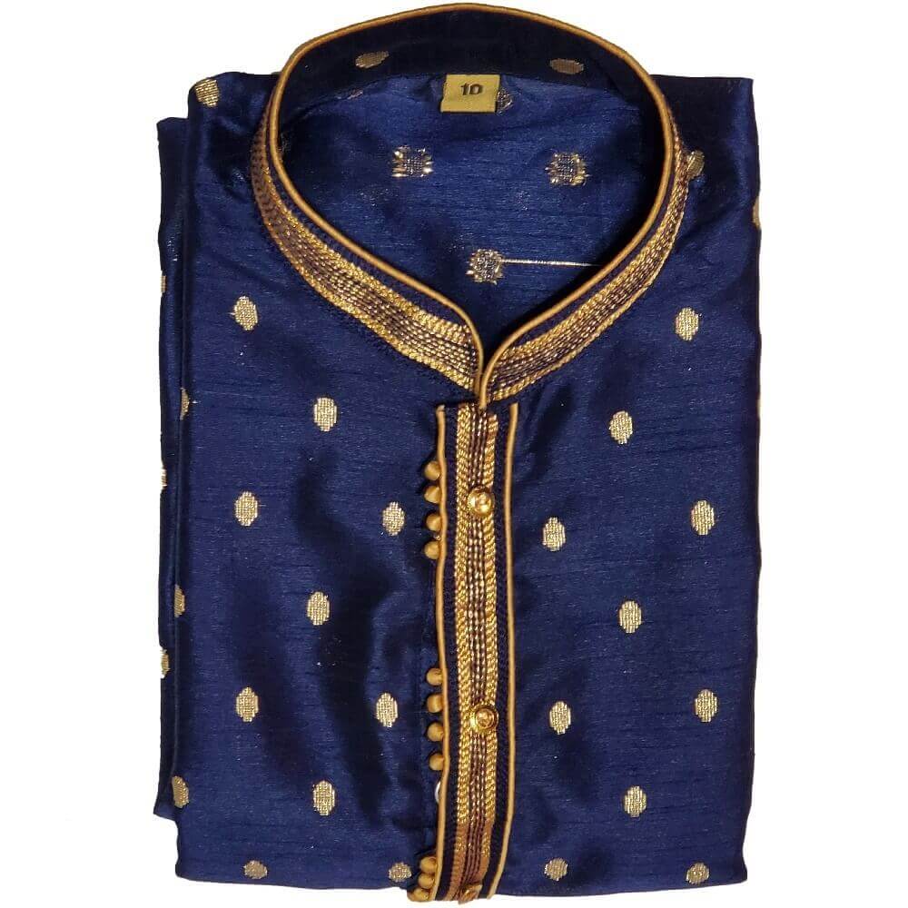 Boys Kurta Pyjama - Navy Blue