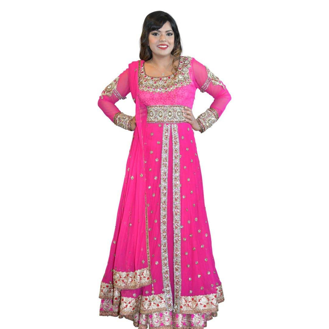 bollywood designer anarkali dresses Buy Pink Designer Anarkali Suit Online