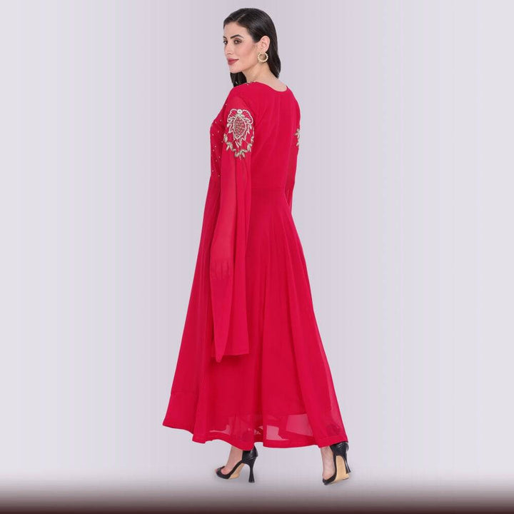 Unique Contemporary Gown dress - Pink