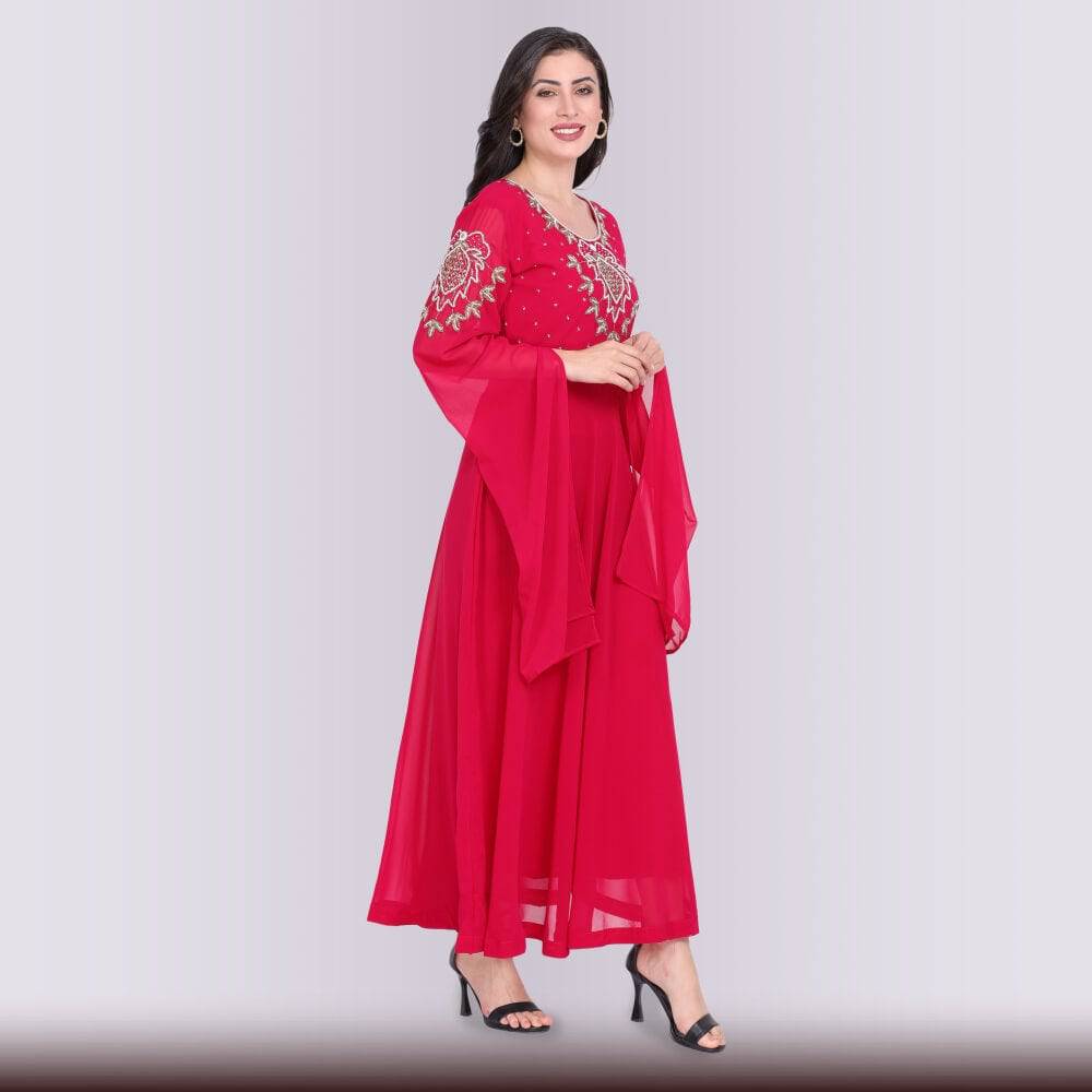 Unique Contemporary Gown dress - Pink