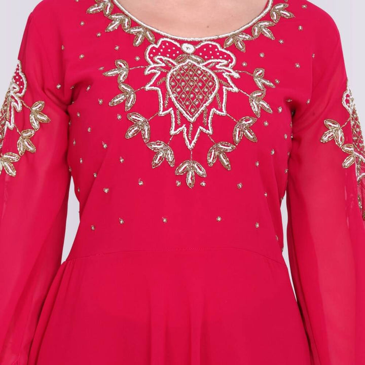 Unique Contemporary Gown dress - Pink