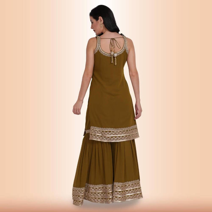 elegant-garara-set-with-gold-accent-henna-green