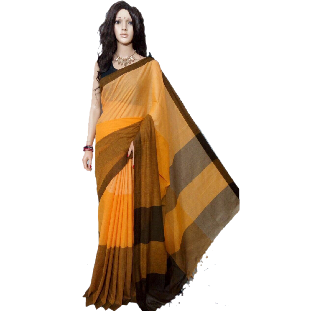 Soft khadi cotton saree dress - Chiro's By Jigyasa
