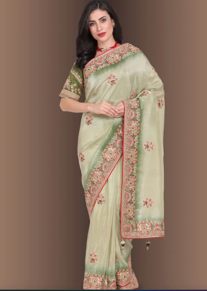 Sarees That Speak Luxury: 6 Stunning Organza Saree Selections