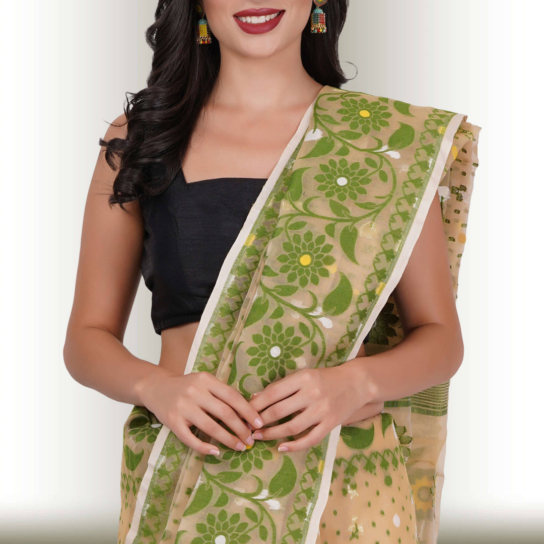 Bengali Cotton Jamdani Sarees