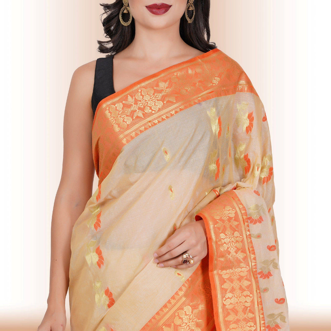 Pure Tussar Silk saree Red