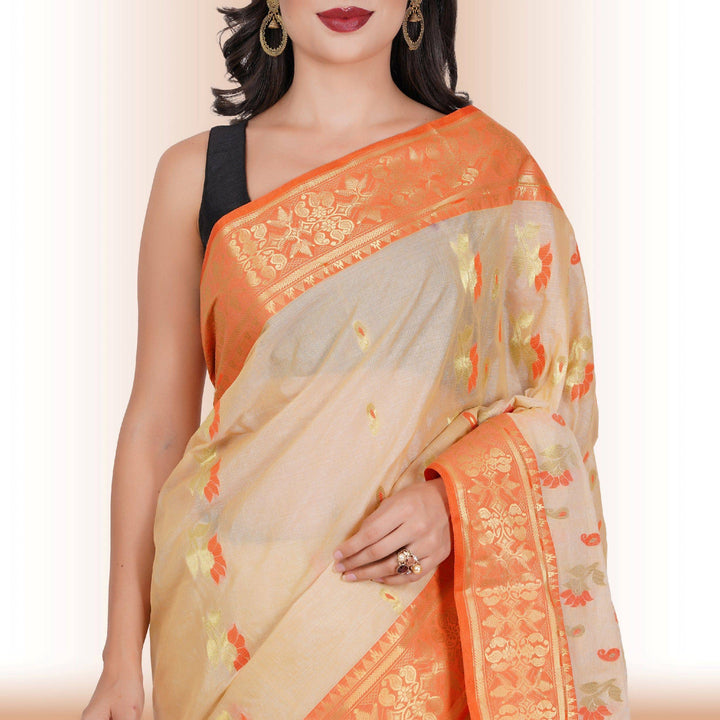 Pure Tussar Silk saree Red