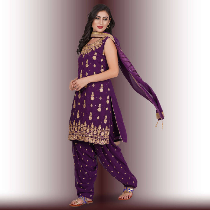 Georgette Patiala Dress