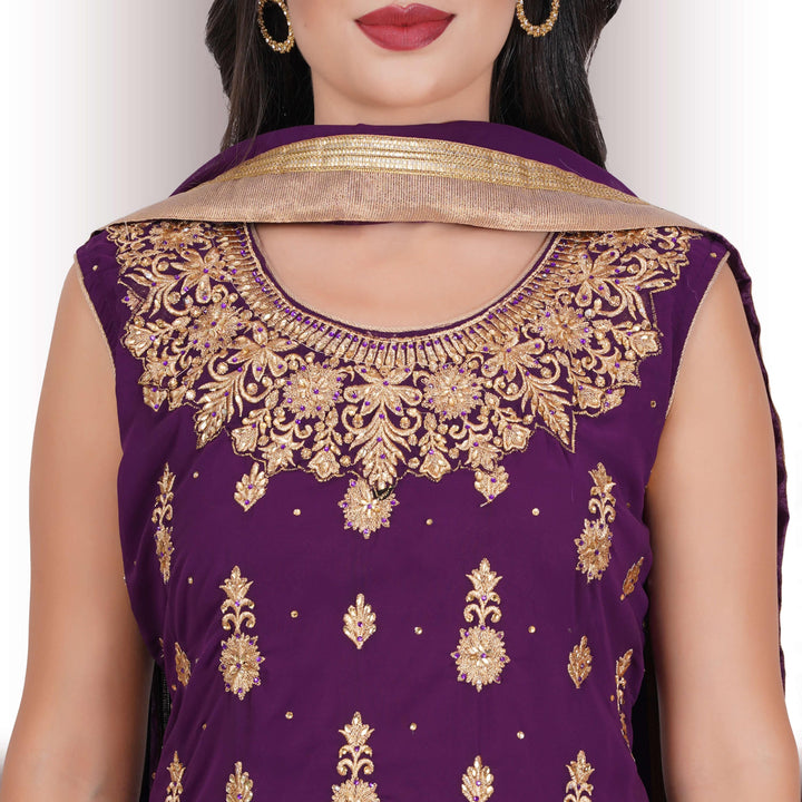 Georgette Patiala Dress