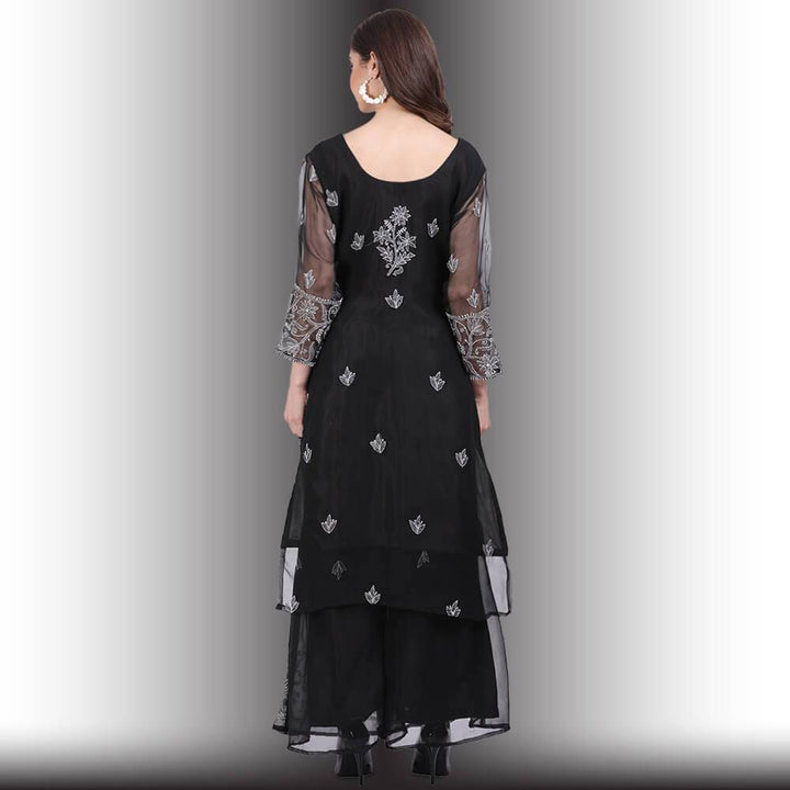 Chikankari Work Garara Dress