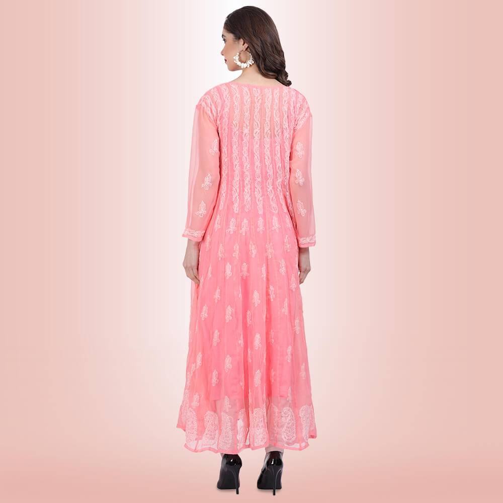 Chappan Kali Chikankari  Kurti