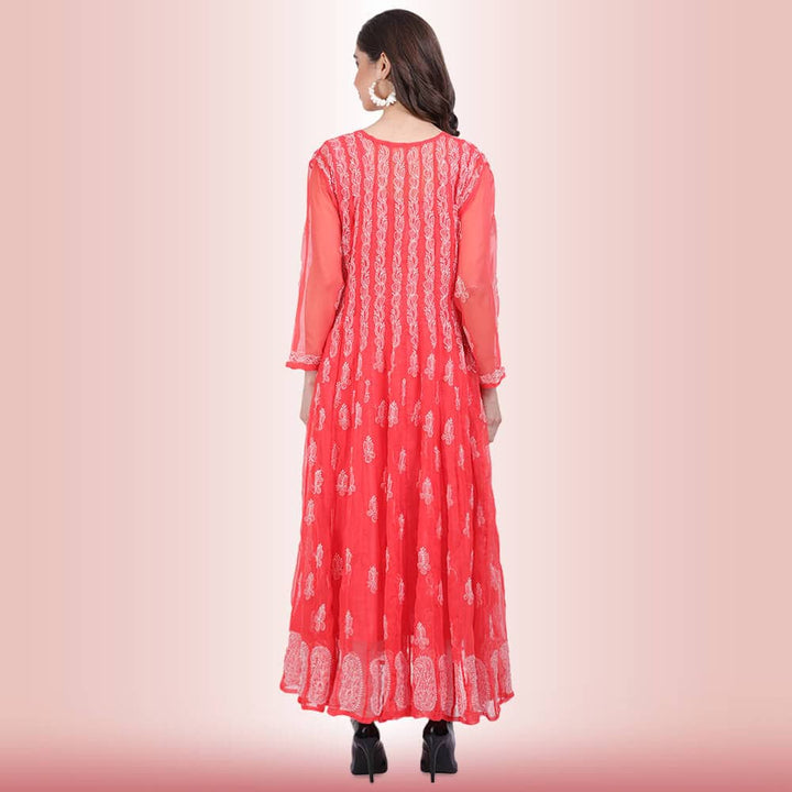 Chappan Kali Chikankari  Kurti