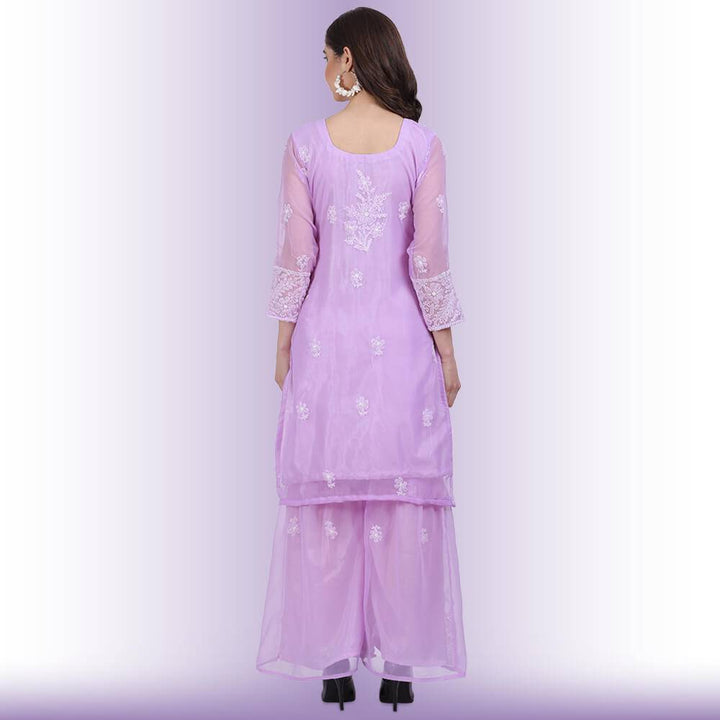 Chikankari Work Garara Dress