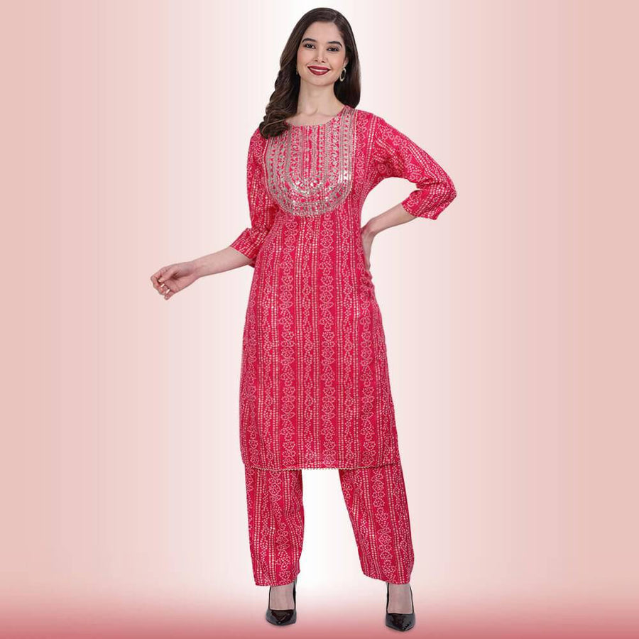 Indian Pant Suit With Resham Embroidery | | Chiro's By Jigyasa