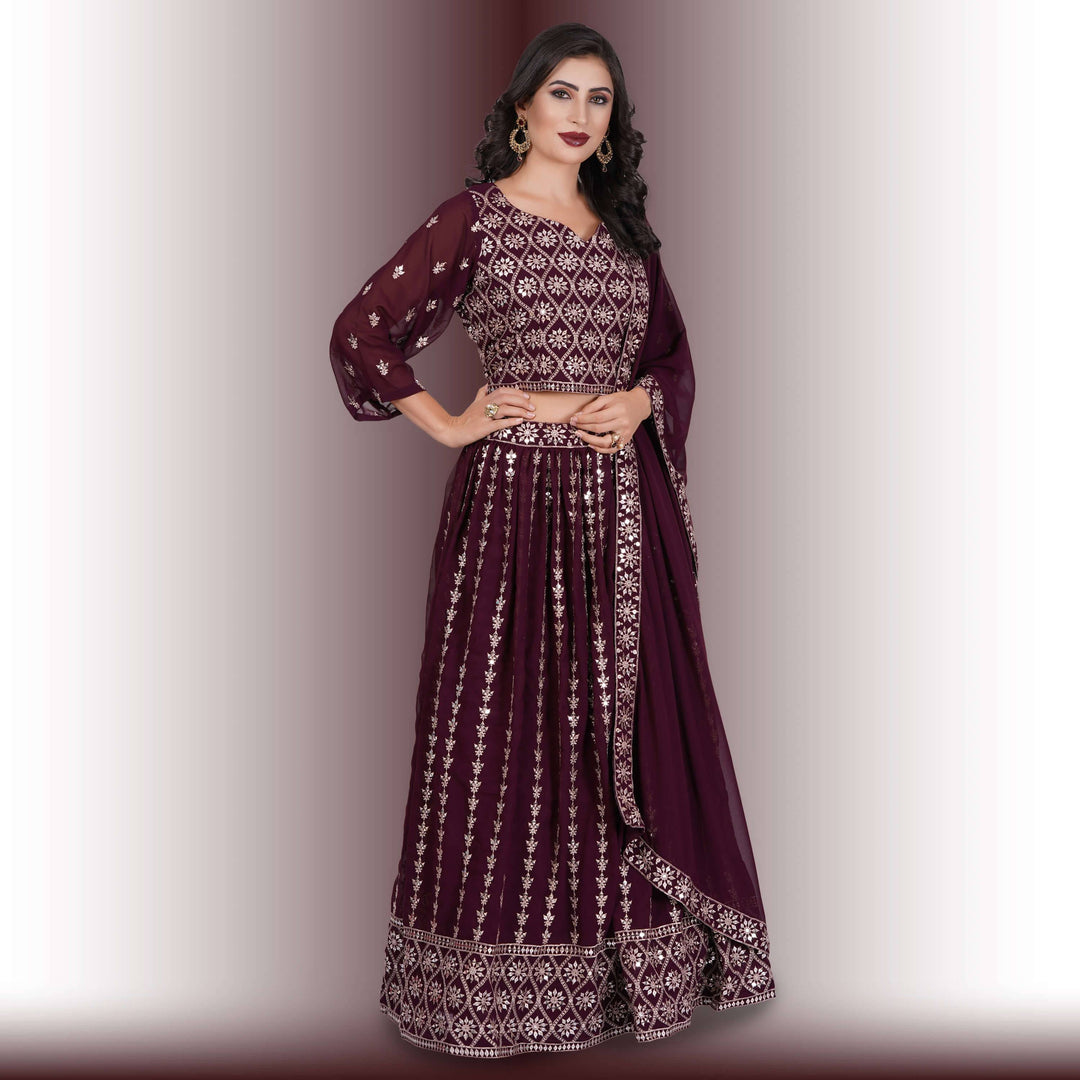 Party Wear Lehenga set in Plus sizes