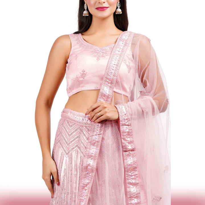 Baby Pink Wedding Lehenga