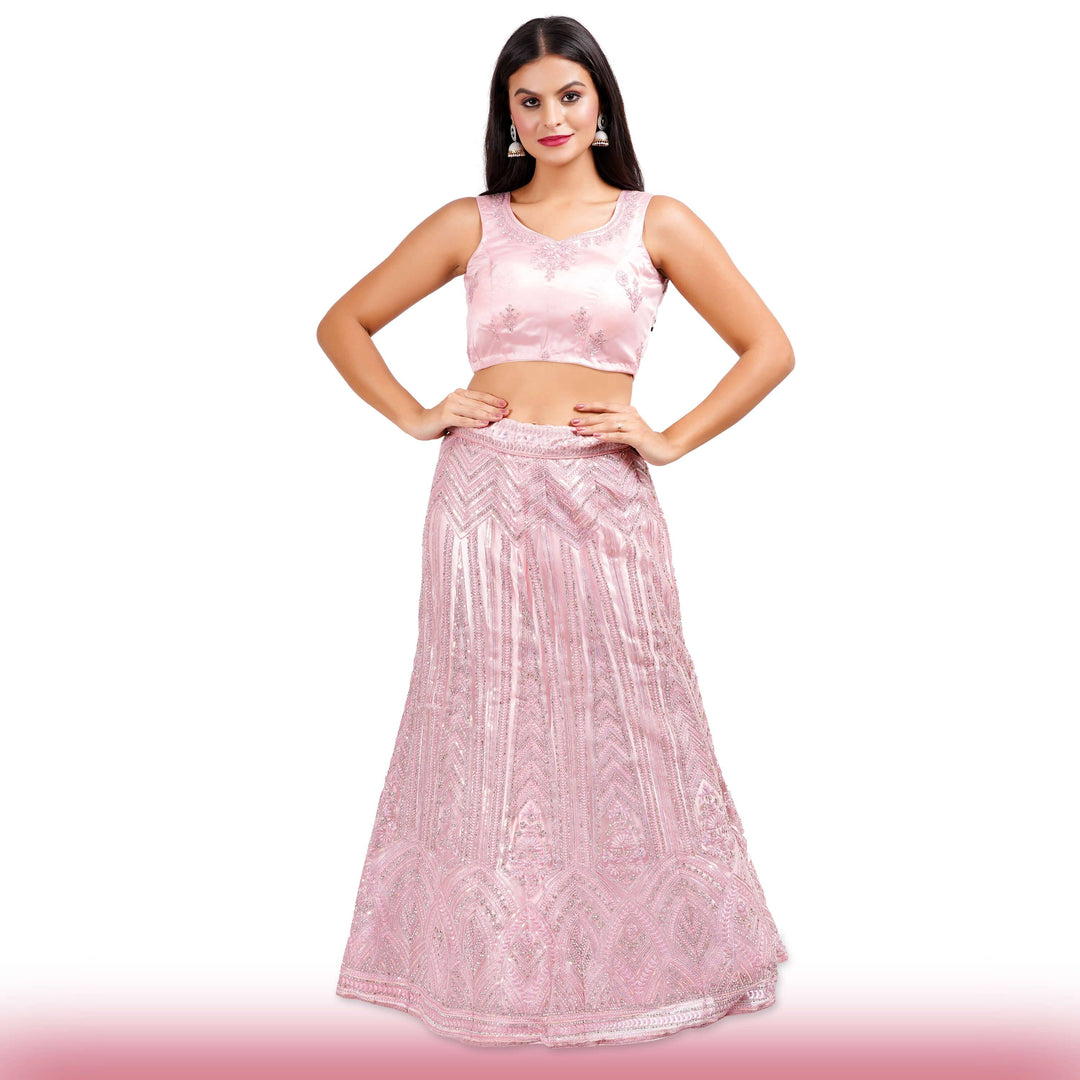 Baby Pink Wedding Lehenga