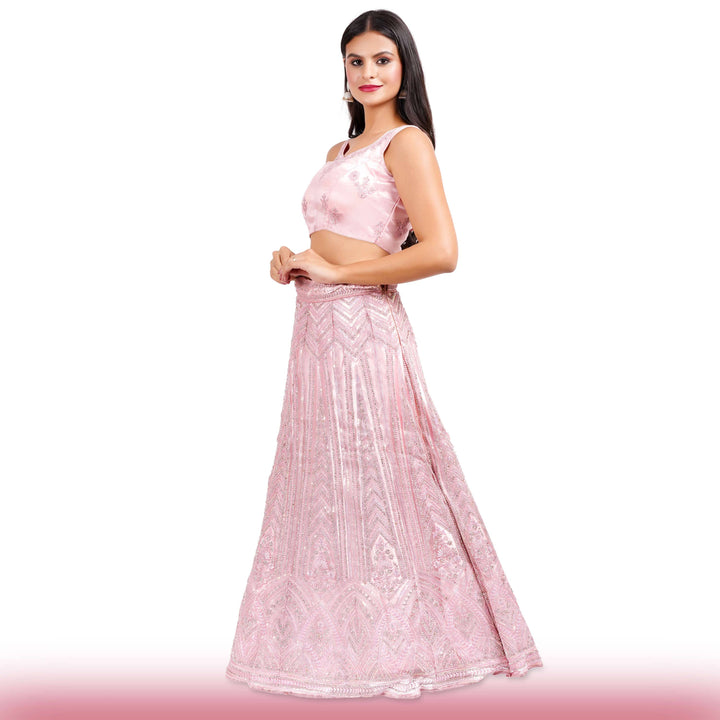 Baby Pink Wedding Lehenga