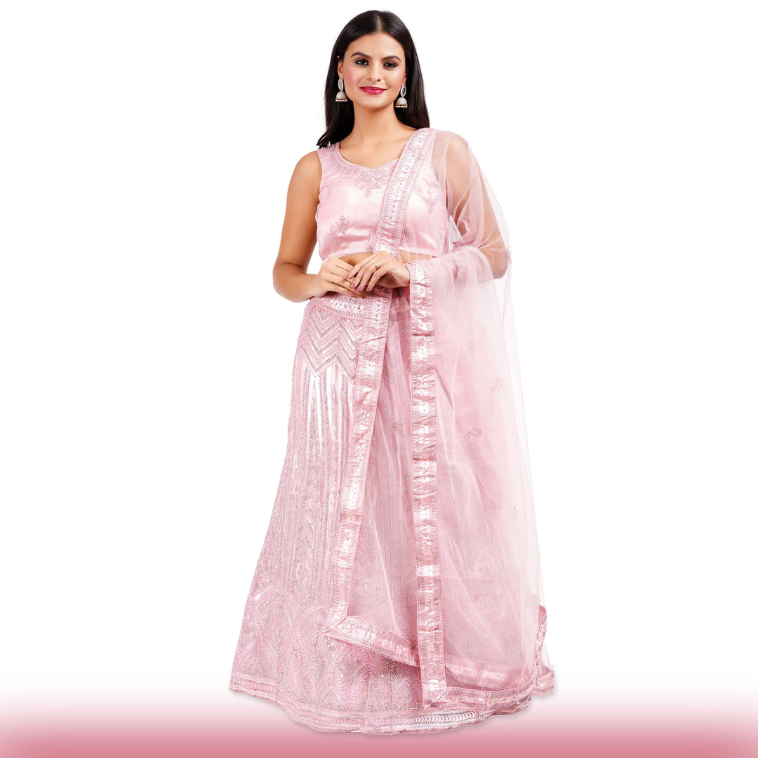 Baby Pink Wedding Lehenga