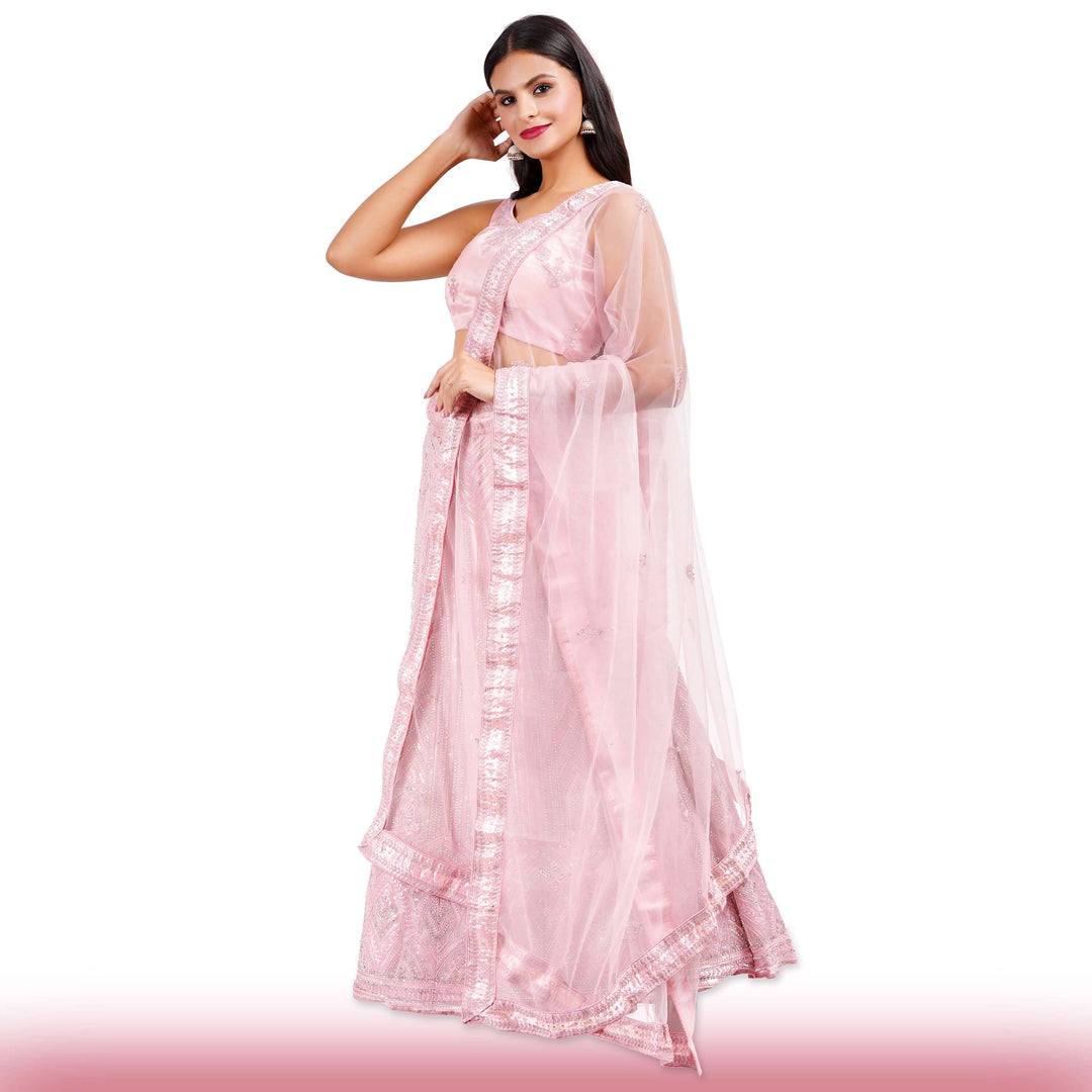 Baby Pink Wedding Lehenga