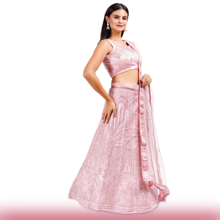 Baby Pink Wedding Lehenga