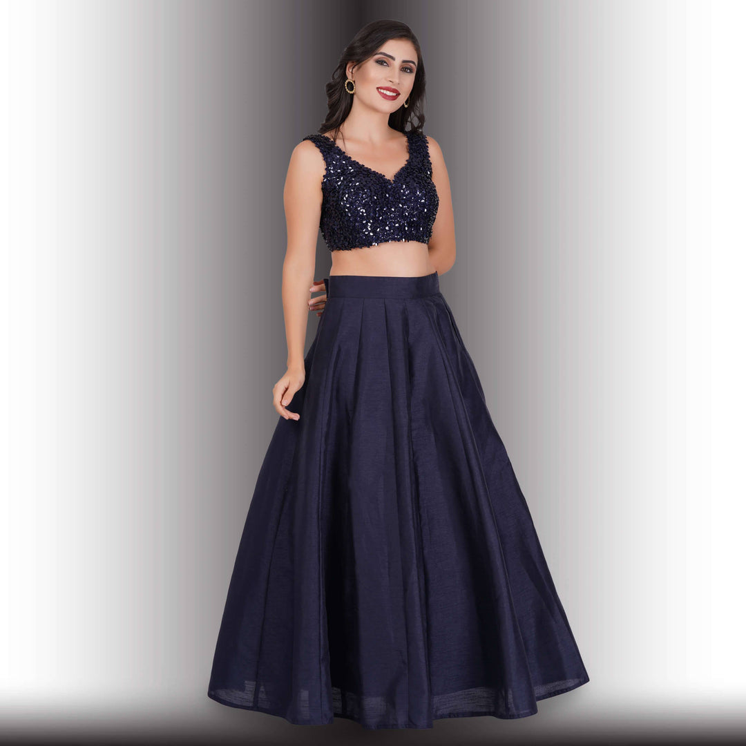 Party Wear Lehenga Choli  - Blue