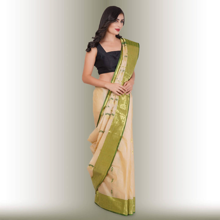 Tussar Silk Sarees with Multicolor Butti