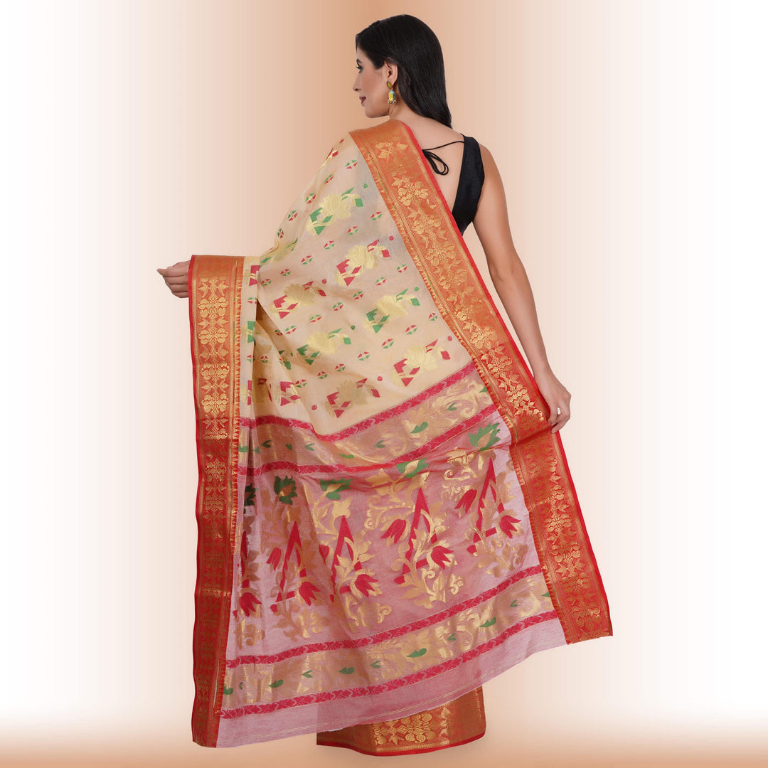 Tussar Silk Sarees with Multicolor Butti