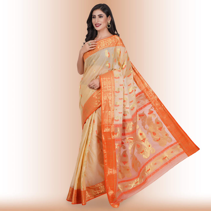 Pure Tussar Silk saree Red